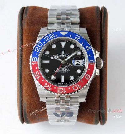 Super Clone Rolex GMT-Master II 126710blro VR 3186 Watch Pepsi Bezel
